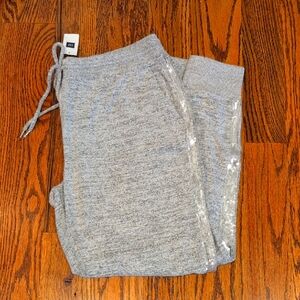Gap Gray Jogger Pants with sequin detail